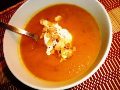 ¤¤¤ Soupe Orange : carottes, potiron, gingembre et coriandre