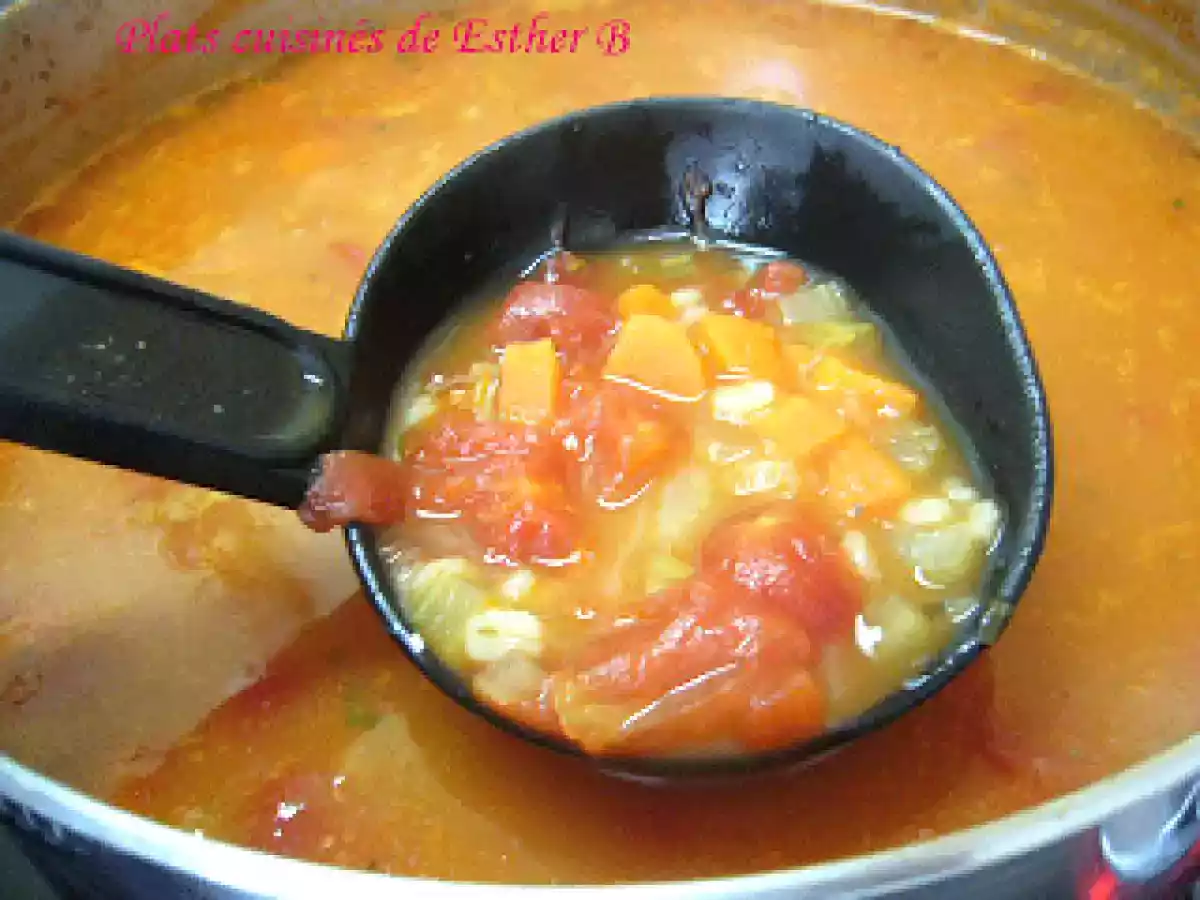 Soupe orge et tomates