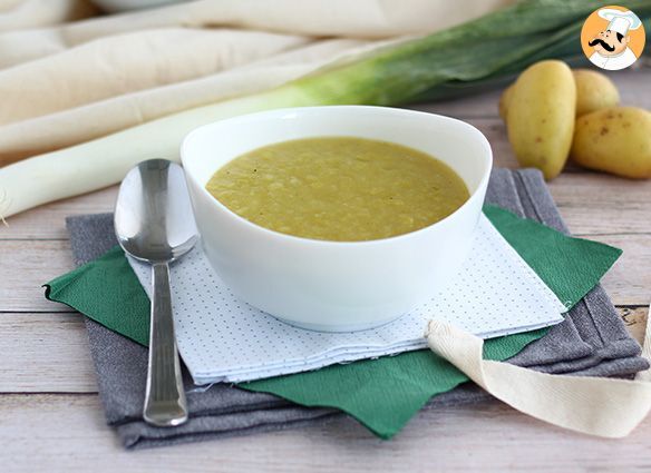 Recette Easy Soup: Soupe poireaux pommes de terre rapide