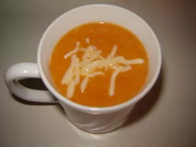 Soupe tomate mozzarella