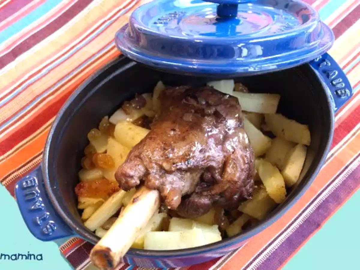 Souris d'agneau braisée et panais