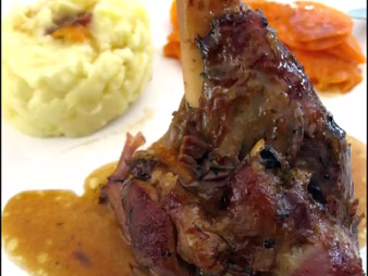 Souris d'agneau caramélisées et vin bio