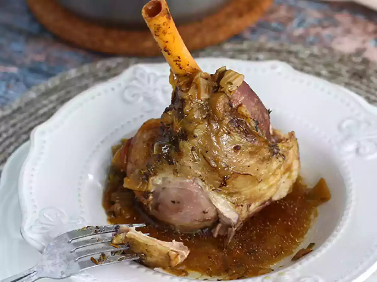 Souris d'agneau confites au miel et au thym - photo 3