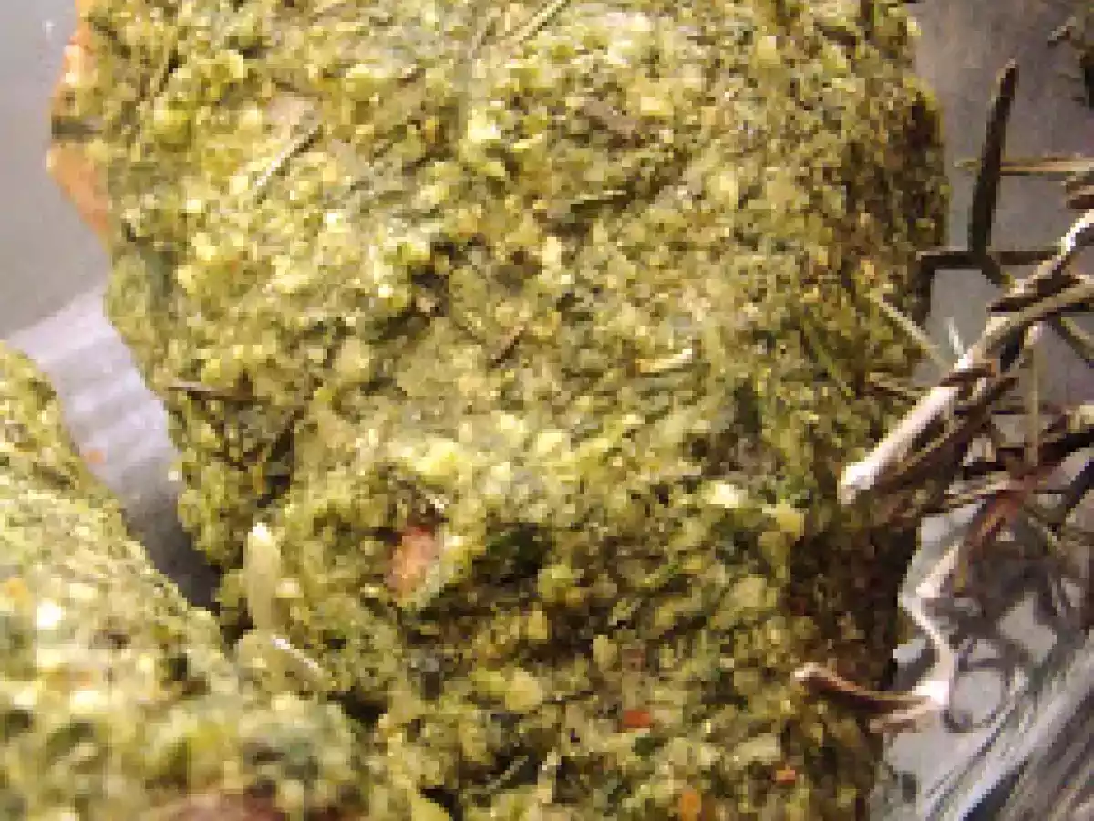 Souris d'agneau en croute d'herbes