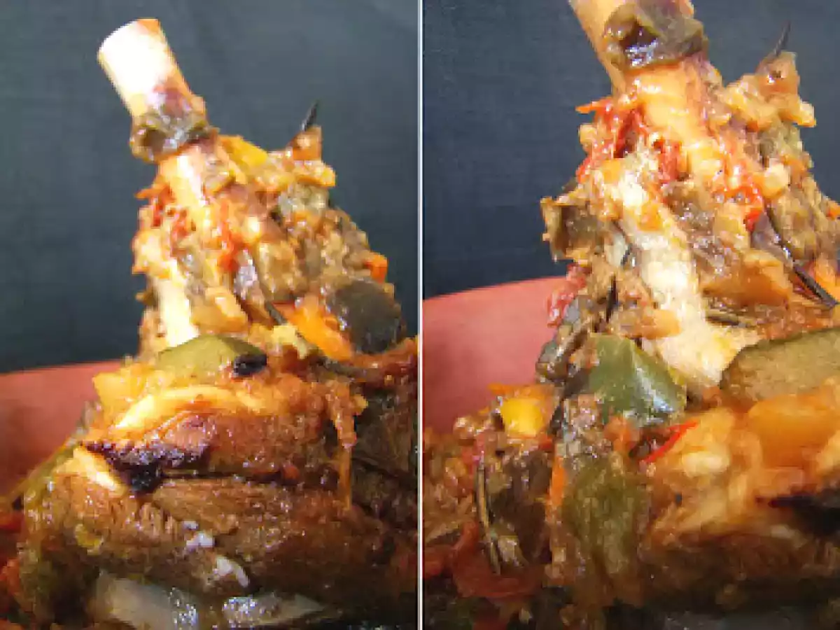 Souris d'agneau en habit de ratatouille - photo 2