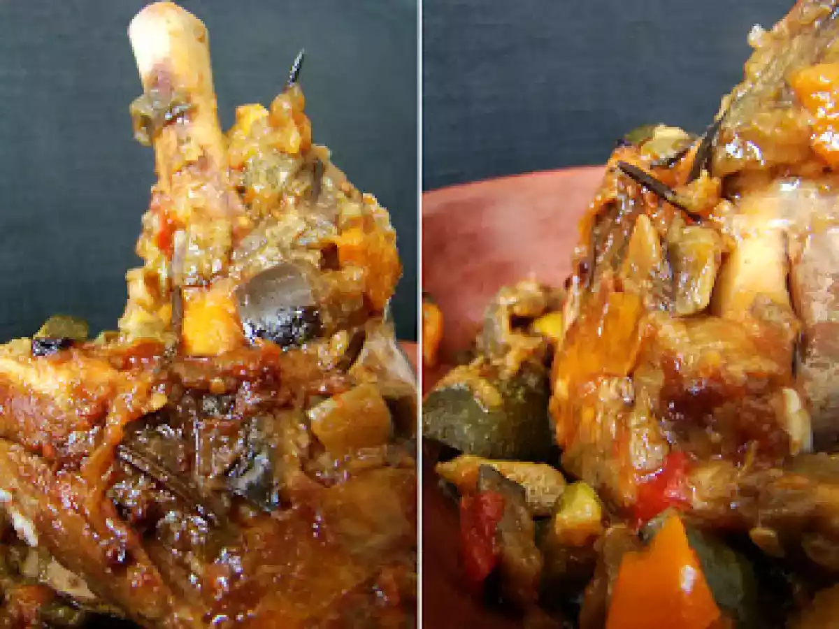 Souris d'agneau en habit de ratatouille - photo 3