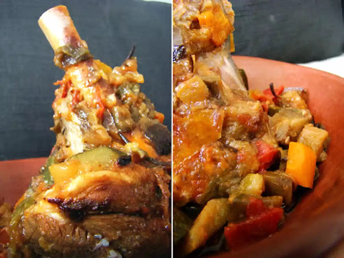 Souris d'agneau en habit de ratatouille - photo 4