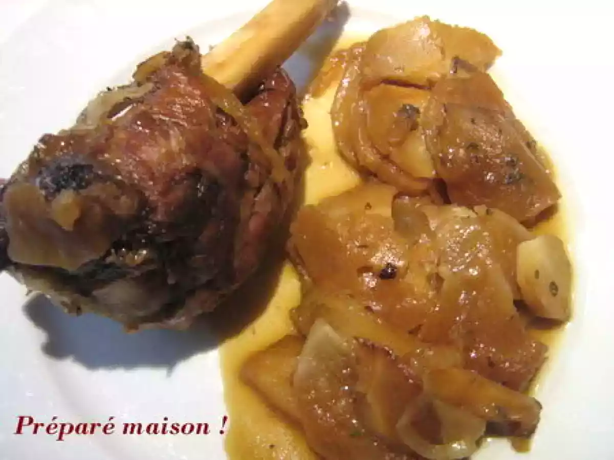 Souris d'agneau et légumes confits au miel d'oranger