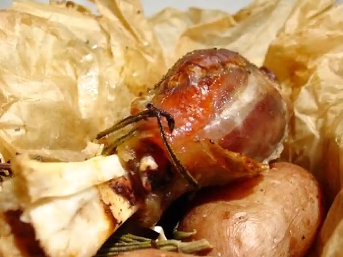 Souris d'Agneau et Pommes de Terre en Papillote - photo 2