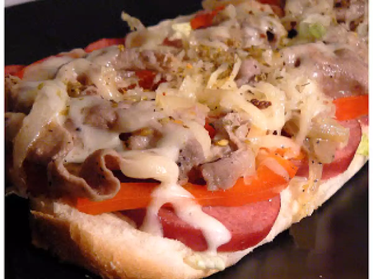 Sous-marin au boeuf et salami