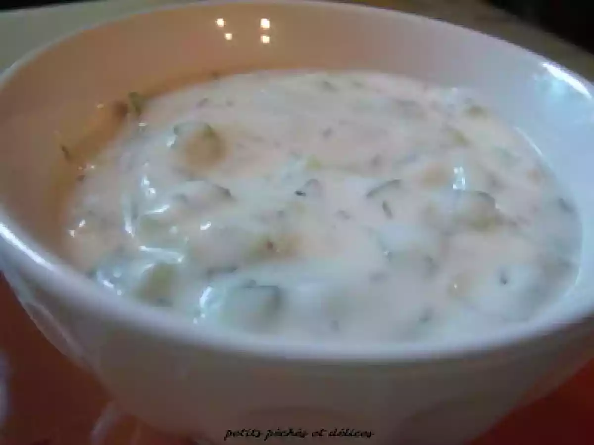 Souvlakis de poulet sur pain naan, sauce tzatziki - photo 3