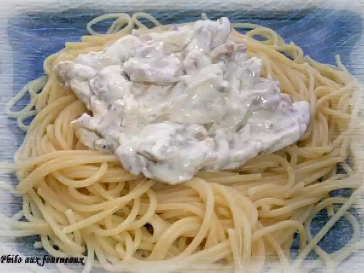 Spaghetti à la crème de Kiri