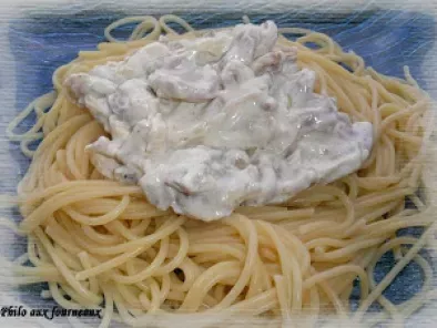 Spaghetti à la crème de Kiri
