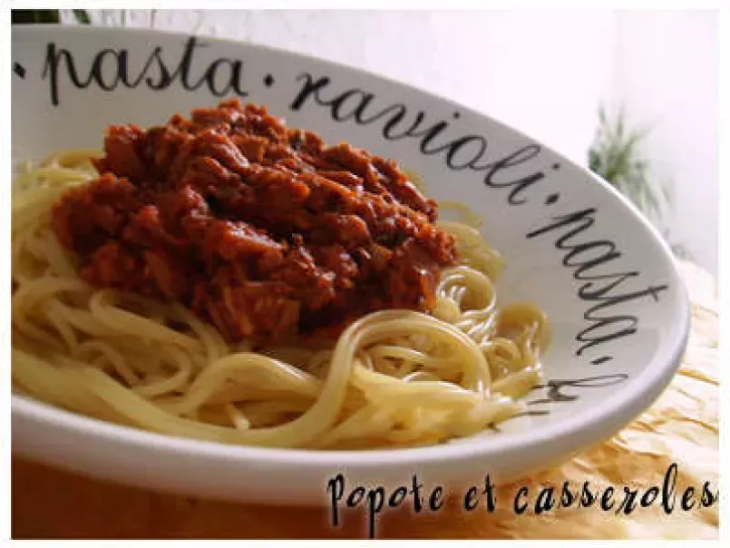 Spaghetti à la sauce tomate au thon - photo 3