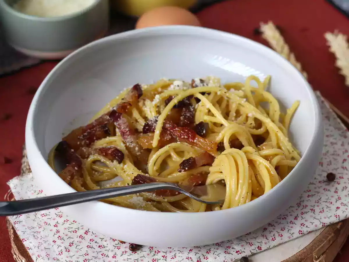 Spaghetti alla carbonara, la vraie recette italienne des carbo'! - photo 4