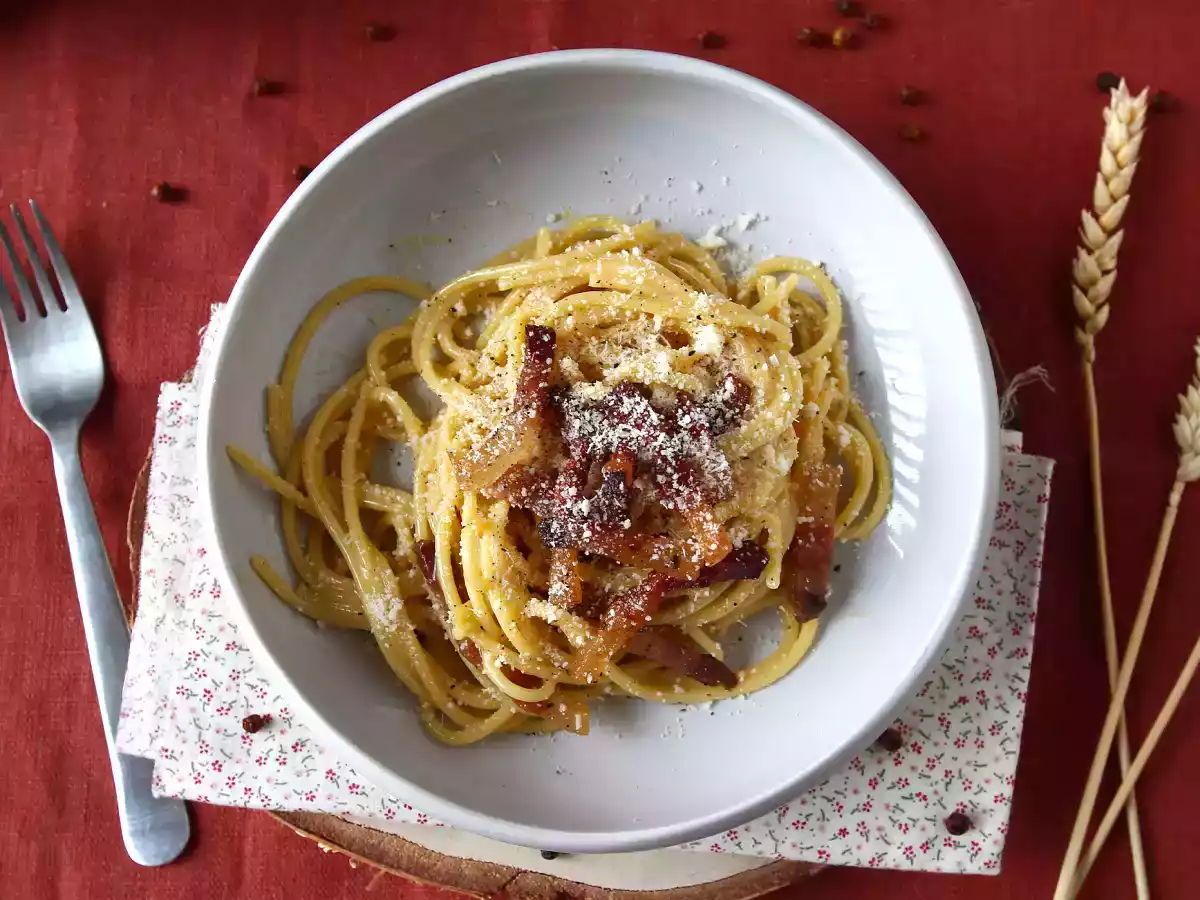 Spaghetti alla carbonara, la vraie recette italienne des carbo'! - photo 6