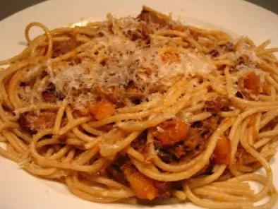 Spaghetti au boeuf bourguignon