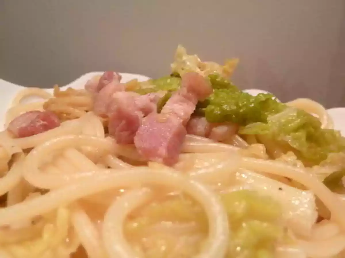 Spaghetti au chou et au lard - photo 2