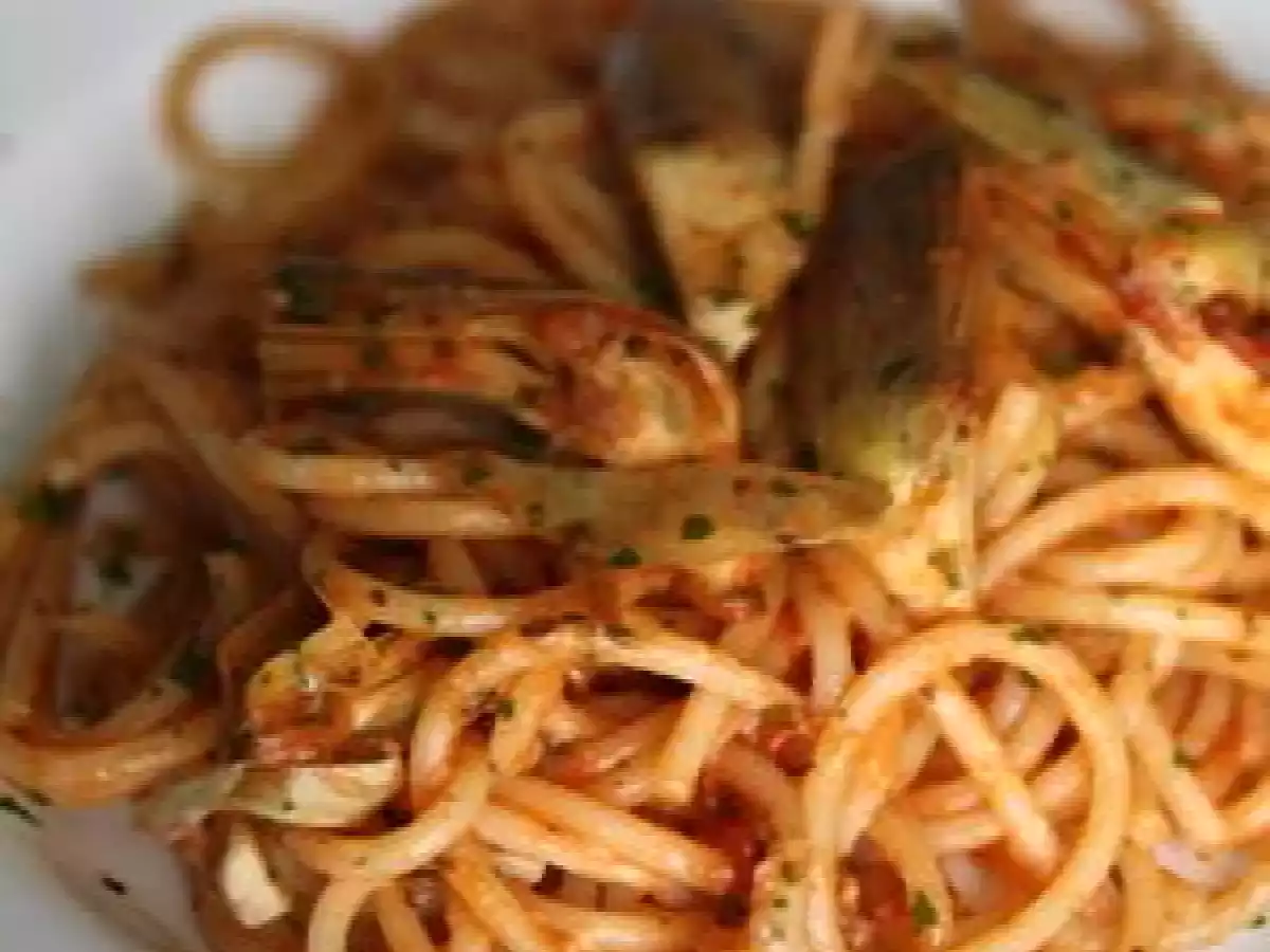 Spaghetti aux artichauts - photo 3