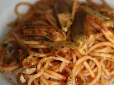 Spaghetti aux artichauts - photo 3