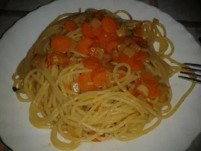 Spaghetti aux carottes, recettes de Enzo