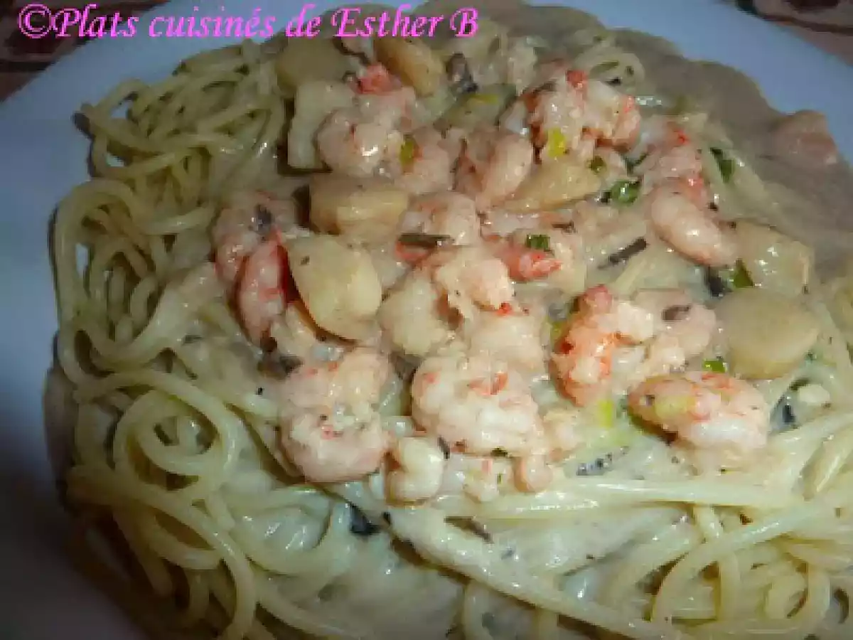 Spaghetti aux fruits de mer