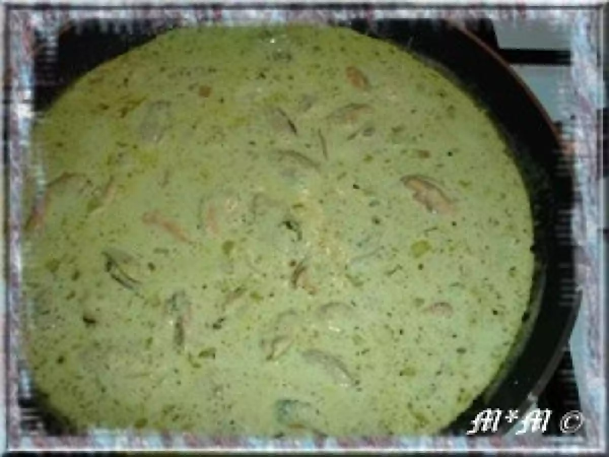 Spaghetti aux moules, sauce à la crème et curry - photo 2