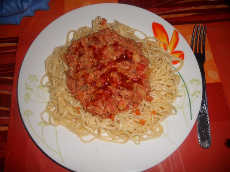 Spaghetti sauce au thon et champignons Recette Ptitchef