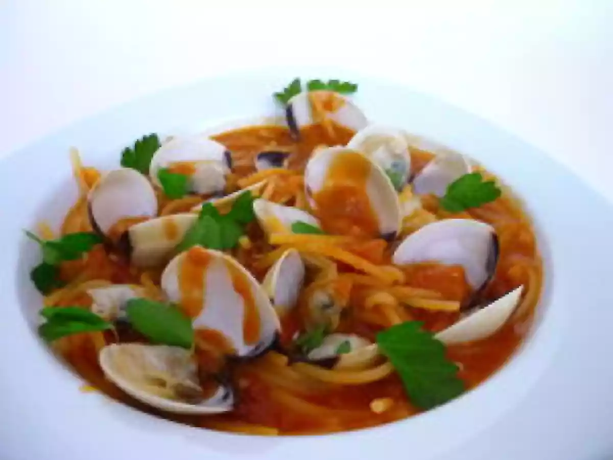 Spaghettis aux palourdes ( thermomix )