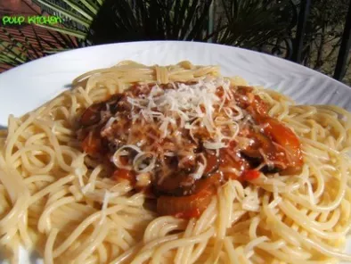 Spaghettis sauce arrabiata