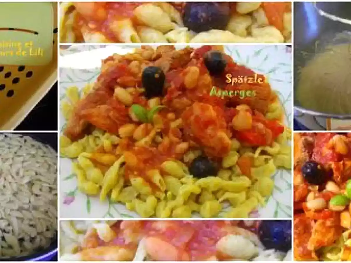 Spätzle aux asperges vertes