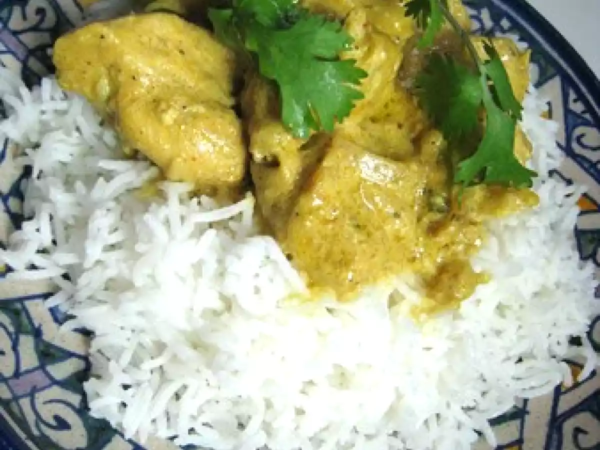 Spicy coconut chicken thai curry et mon riz a la badiane!!