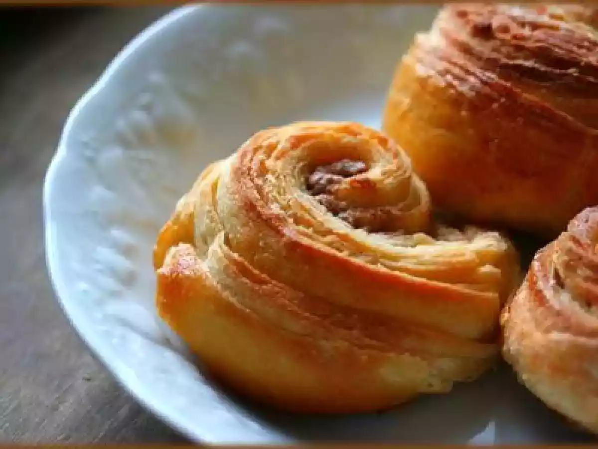 Spirale feuilletée à la purée de noisette et pralin. - photo 3
