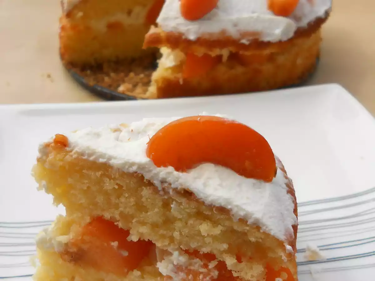 Sponge cake citron vert/ricotta/abricot - photo 3