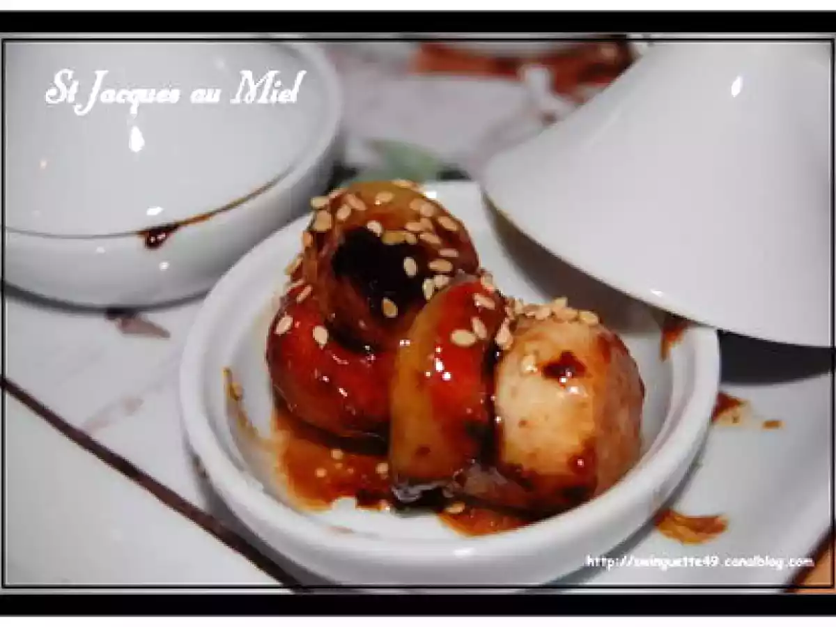 ST JACQUES au MIEL et VERRINES CONCOMBRE/CRABE