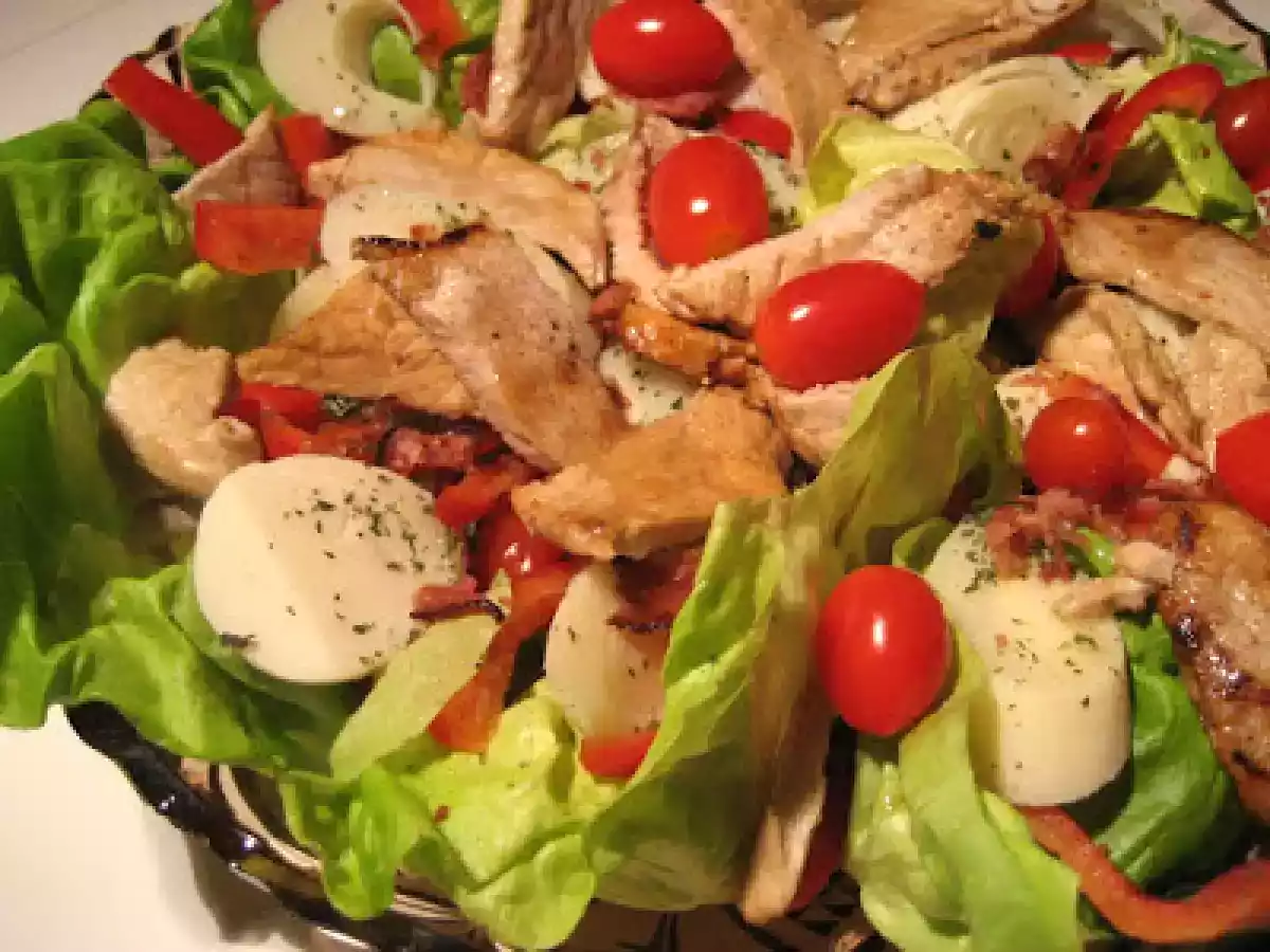 Steak de porc Stetson en salade fraîche au bacon - photo 2