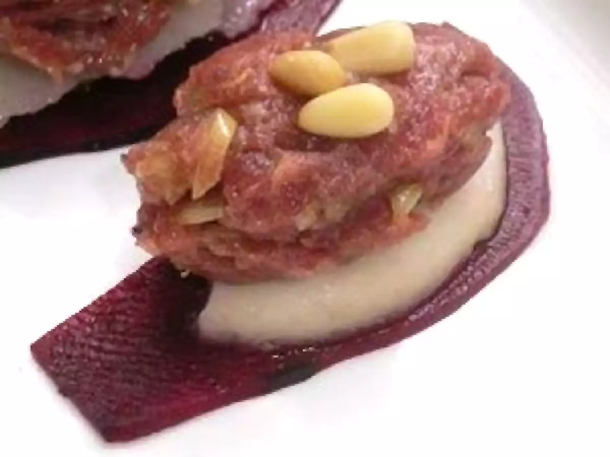 Steak Tartare Coréen et Carpaccio de Betterave Rouge présenté en Sushi - photo 2