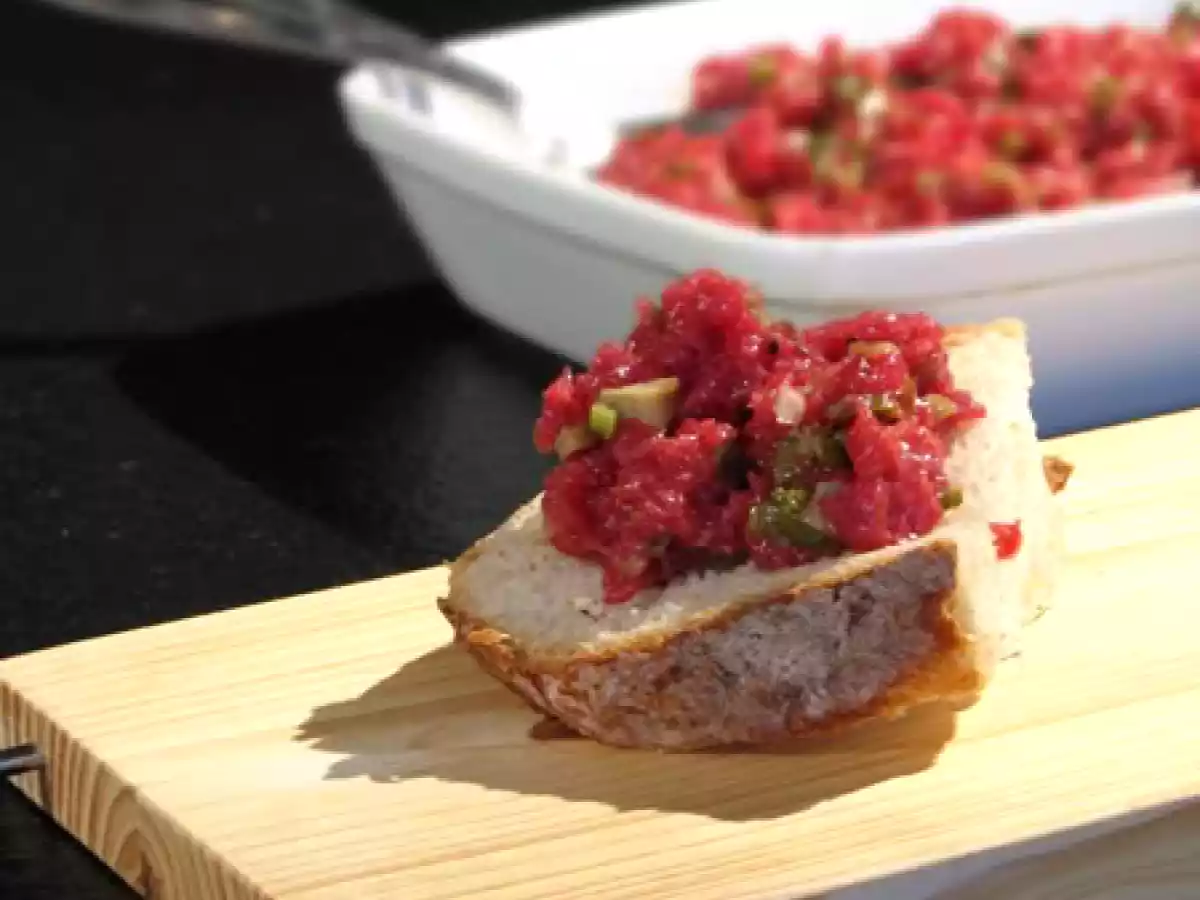 Steak tartare pour se remonter le morale