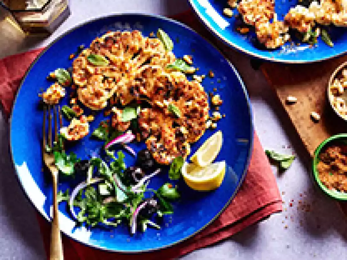 Steaks de chou-fleur à la harissa