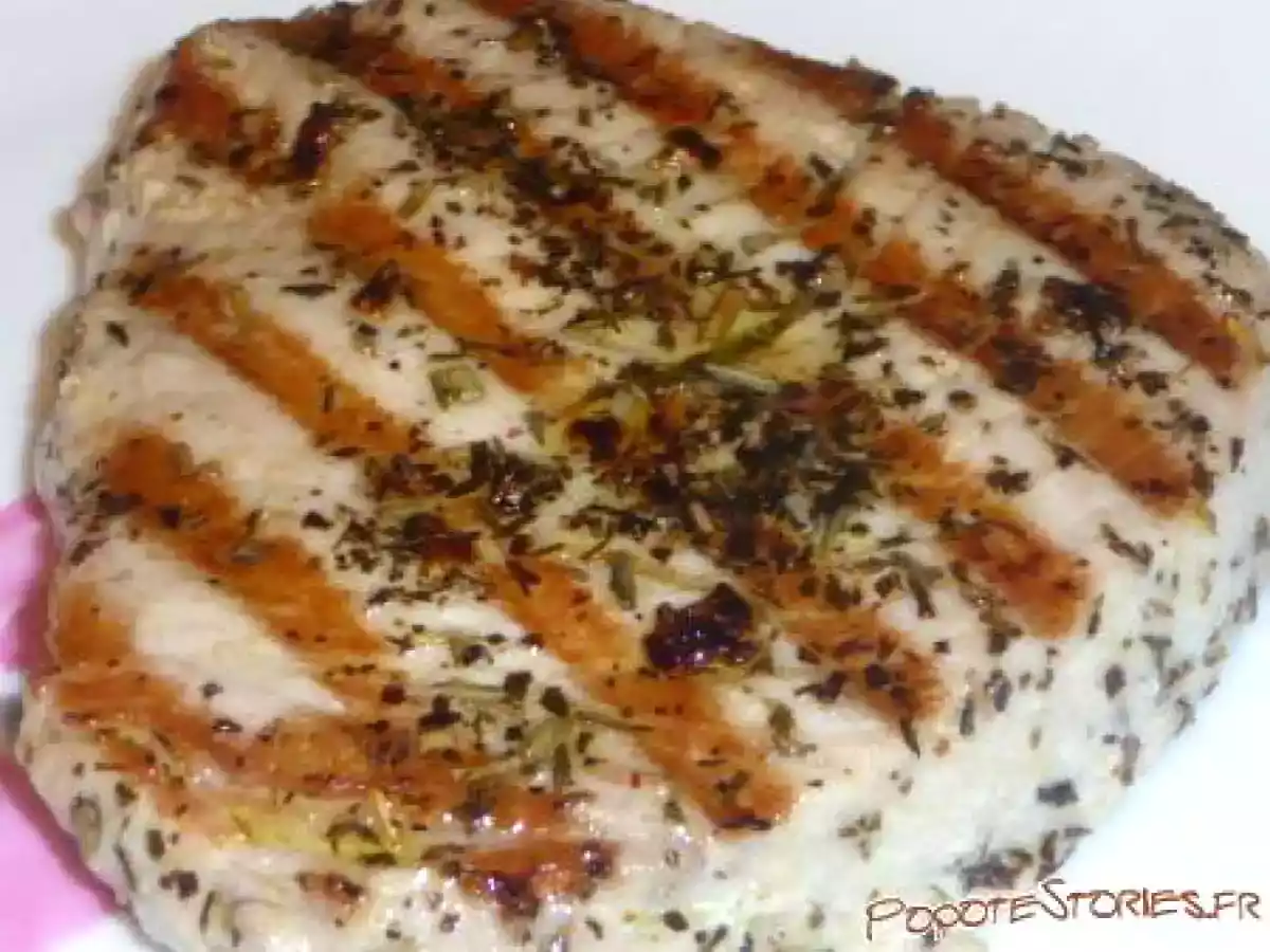 STEAKS DE THON ROUGE MARINE (AU BARBECUE)