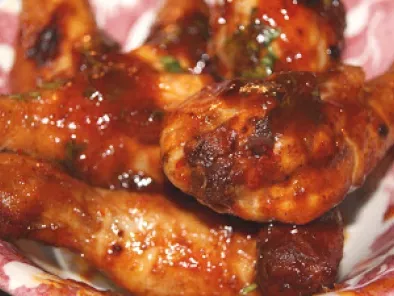 Sticky Asian chicken drumsticks- Pilons de poulet à la sauce Aigre-doux