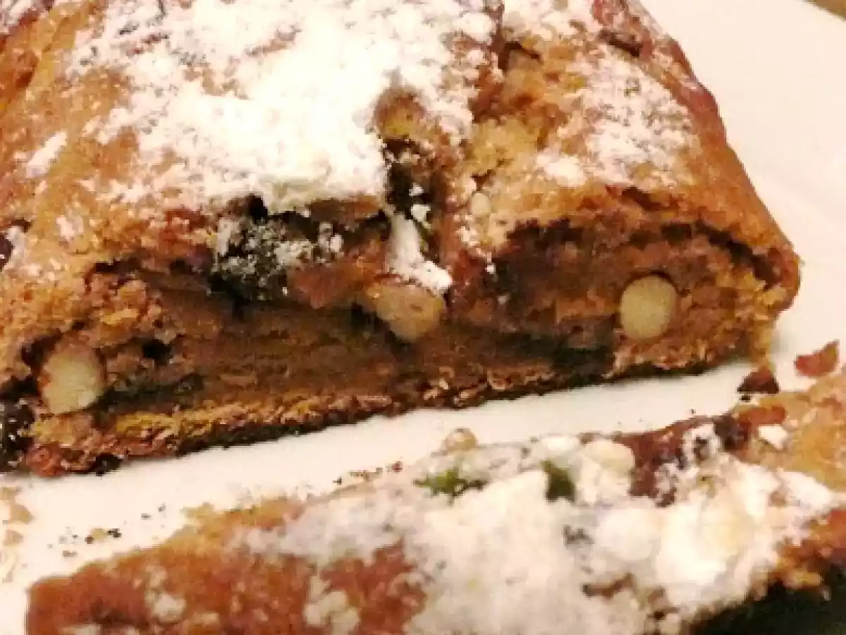 Stollen aux agrumes confits et aux pépites de chocolat