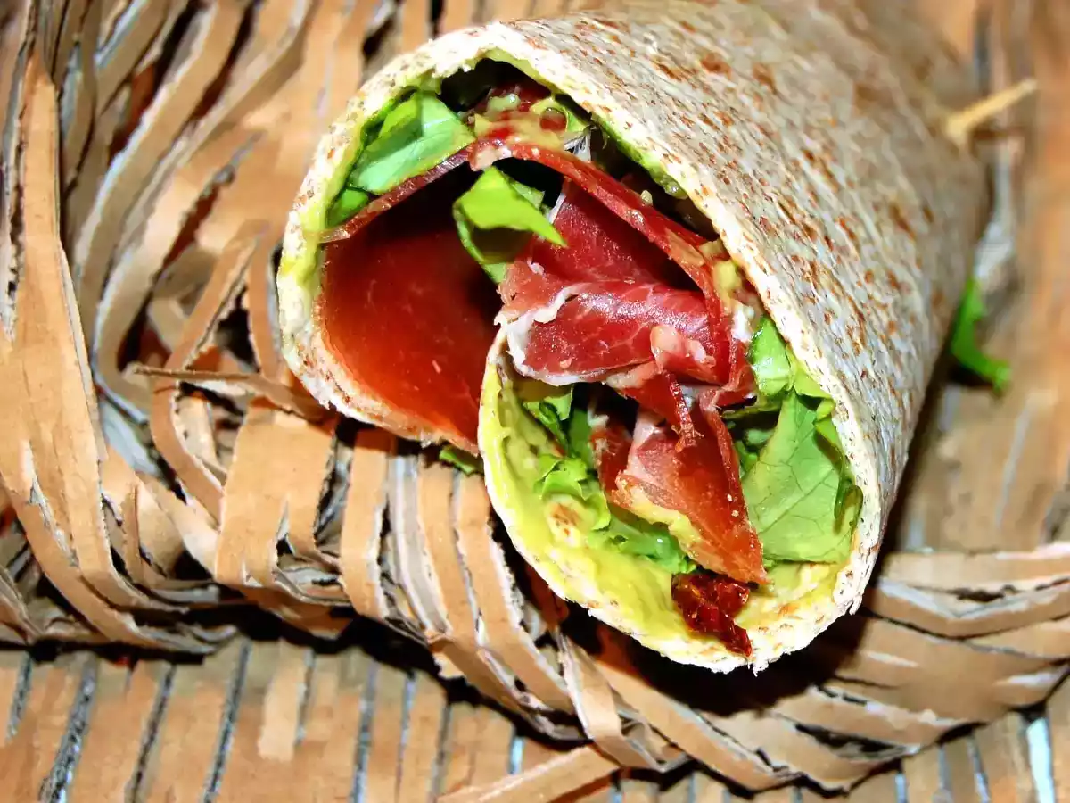 Street food, wrap au jambon