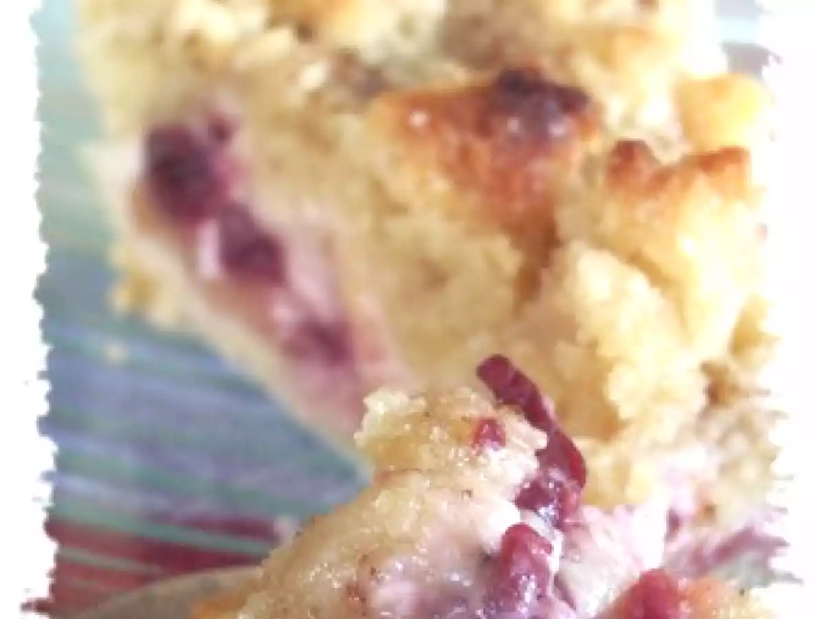 Streusel pomme cerise pour anniversaire entre copine