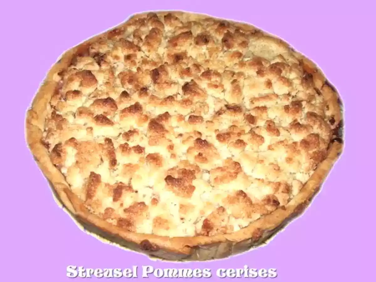 Streusel pomme cerise pour anniversaire entre copine - photo 2