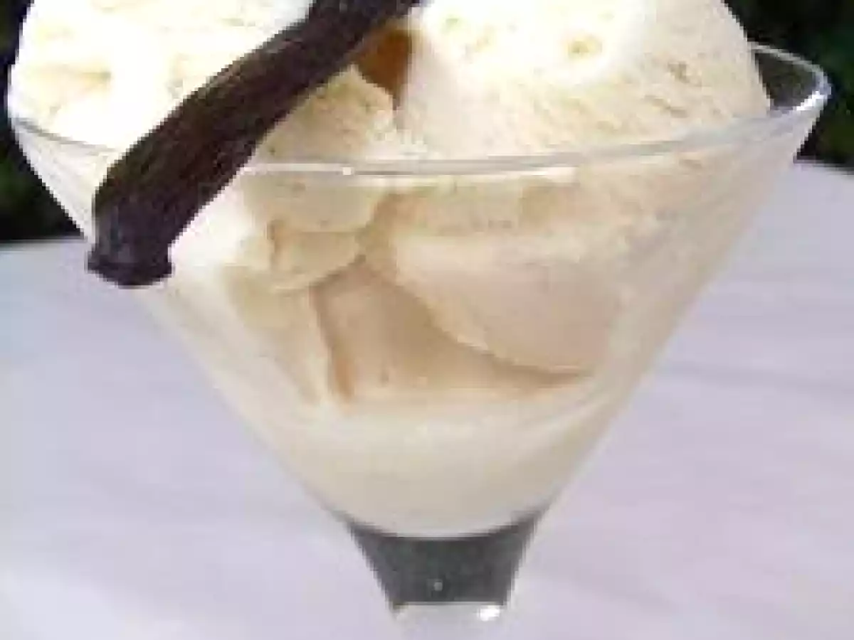 Succulente glace à la vanille