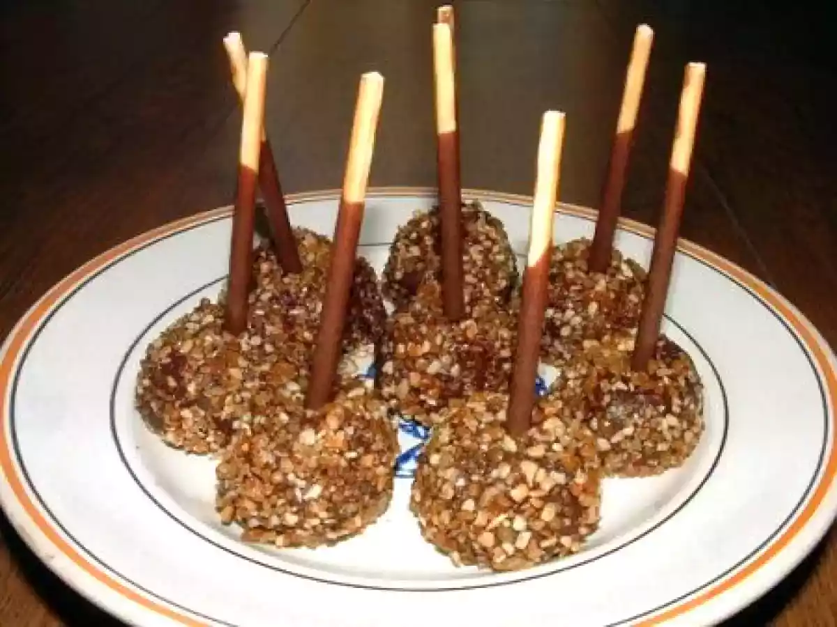 Sucettes de fruits au chocolat !