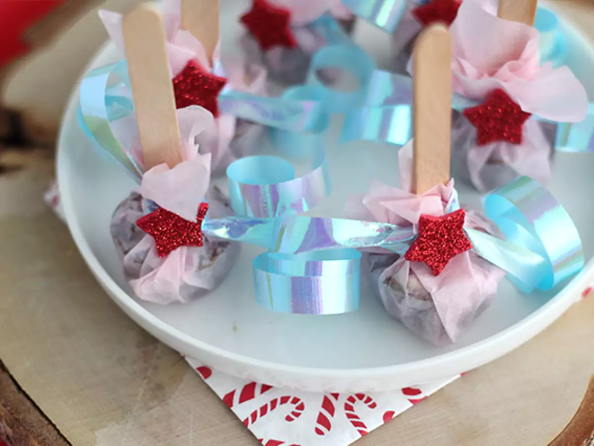 Sucettes pour chocolat chaud: chocolat noir + noisettes grillées - photo 4