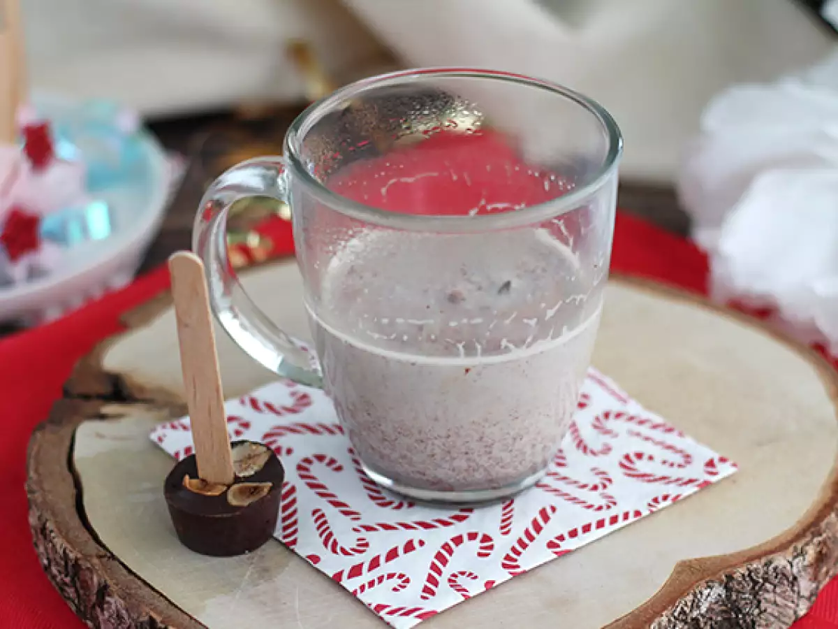 Sucettes pour chocolat chaud: chocolat noir + noisettes grillées - photo 3