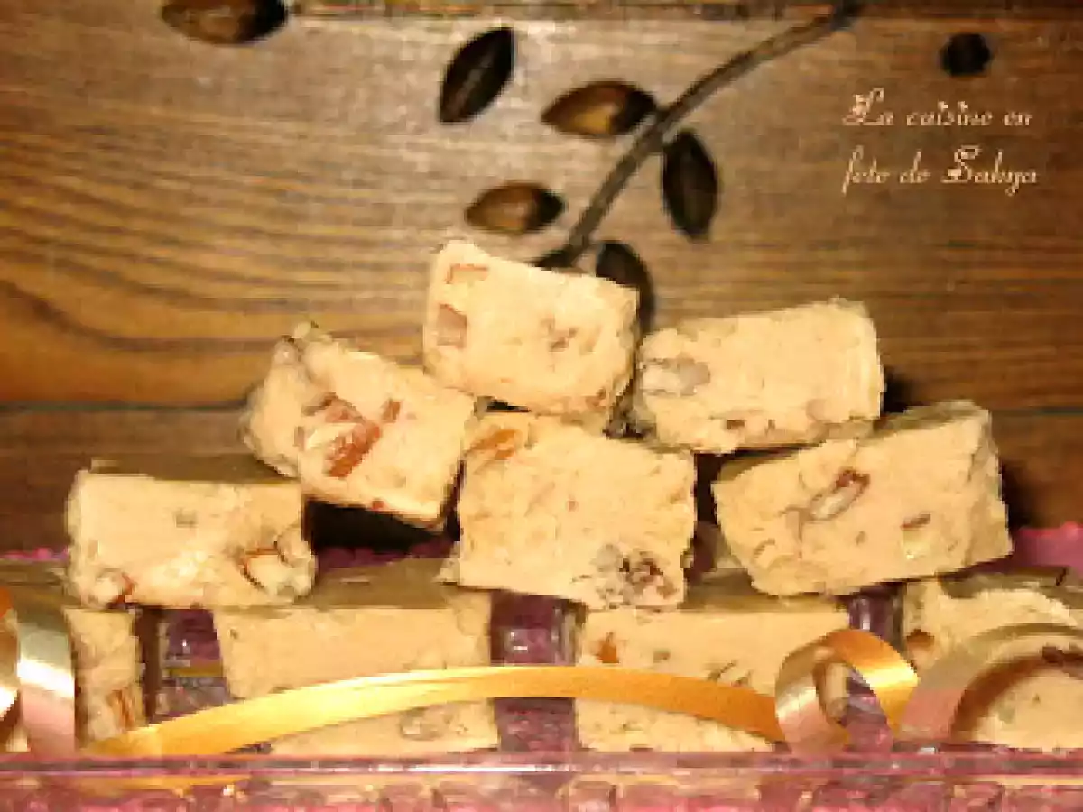 Sucre à la crème au whisky et aux noix ( Très fondant )